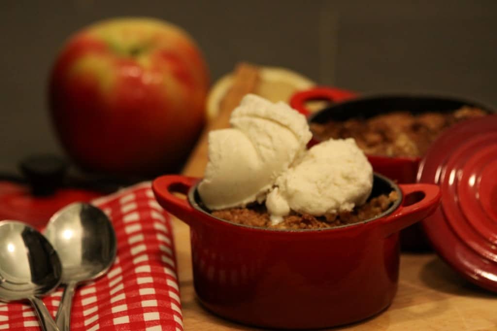 Apple Cranberry Crisp Cocotte