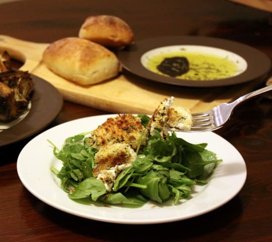 Herb Crusted Goat Cheese Rounds