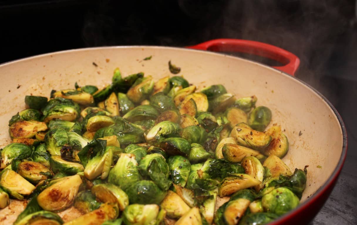 Sweet and Spicy Brussels Sprouts