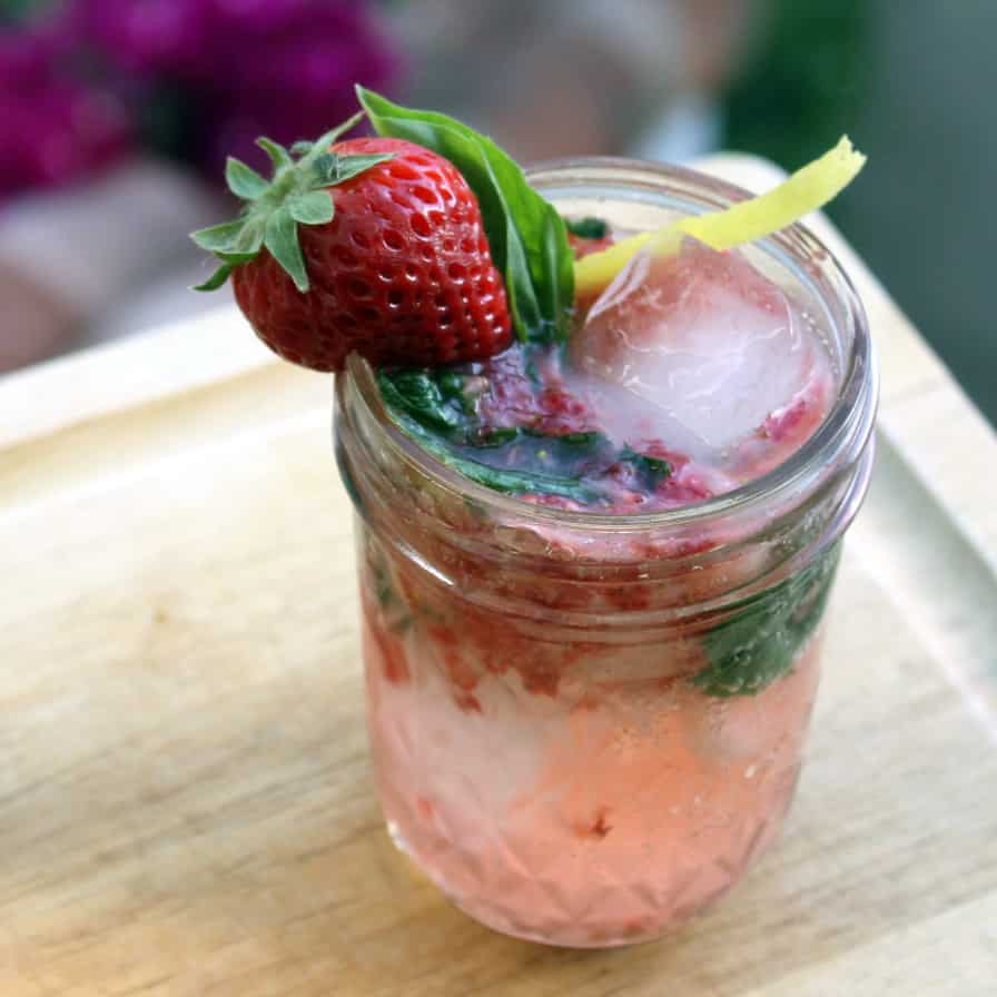 Strawberry Basil Refresher