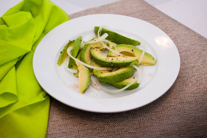 Cuban Avocado Onion Salad