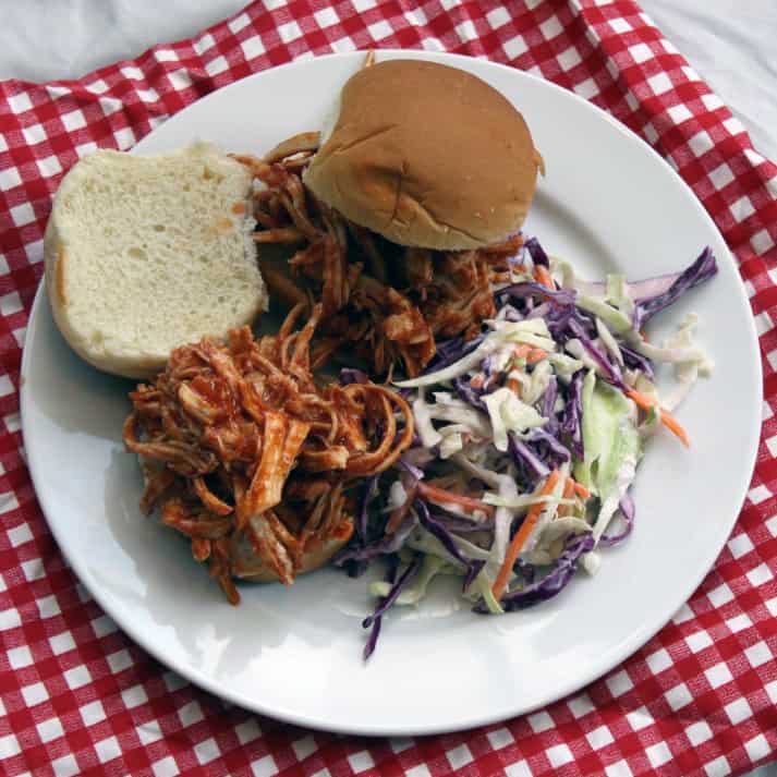 Slow Cooker Shredded BBQ Chicken