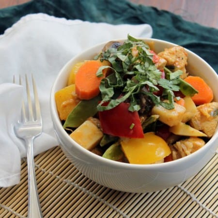Thai Chicken Curry with Potatoes and Carrots
