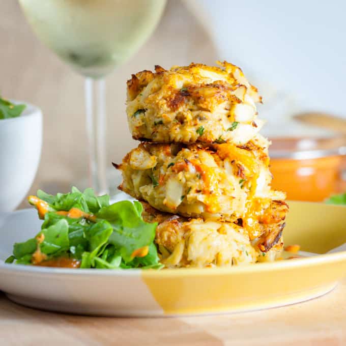 Crab Cakes with Roasted Red Pepper Remoulade