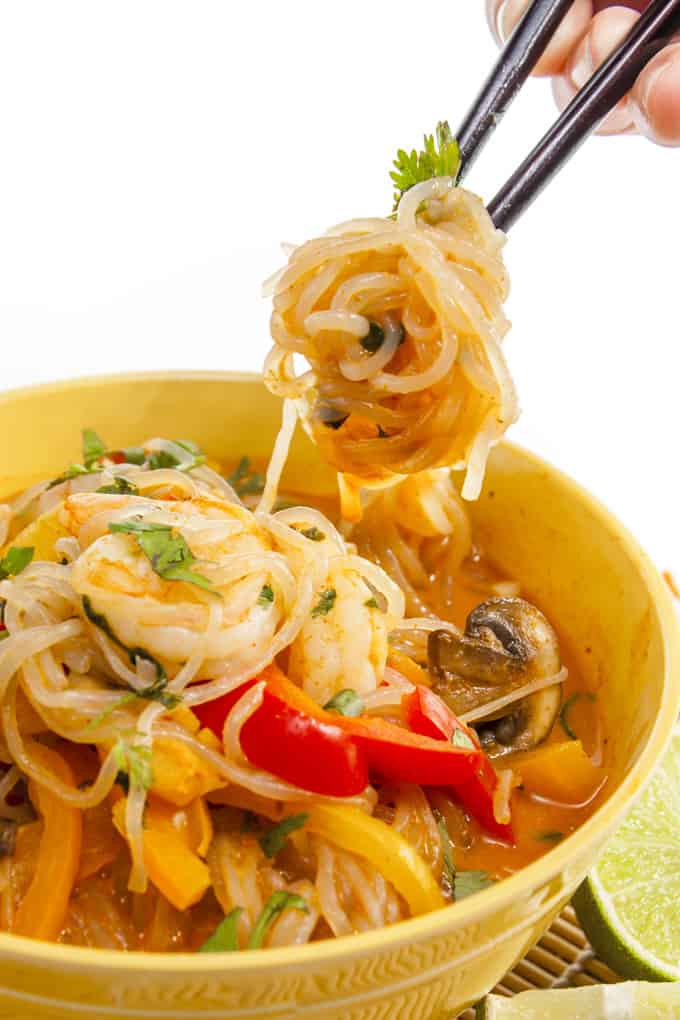 Shrimp Curry Shirataki Noodles Recipe