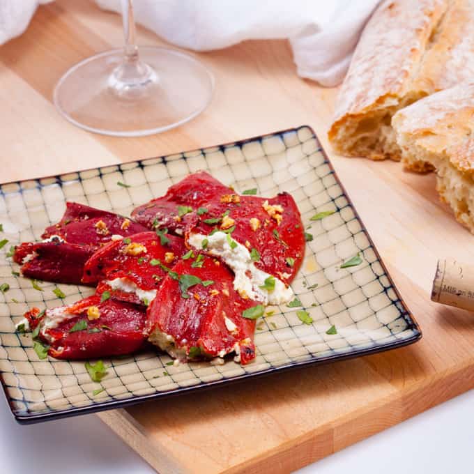 Goat Cheese Stuffed Piquillo Peppers