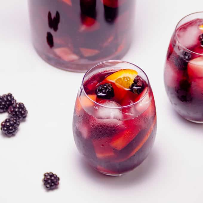 Simple Summer Red Wine Sangria