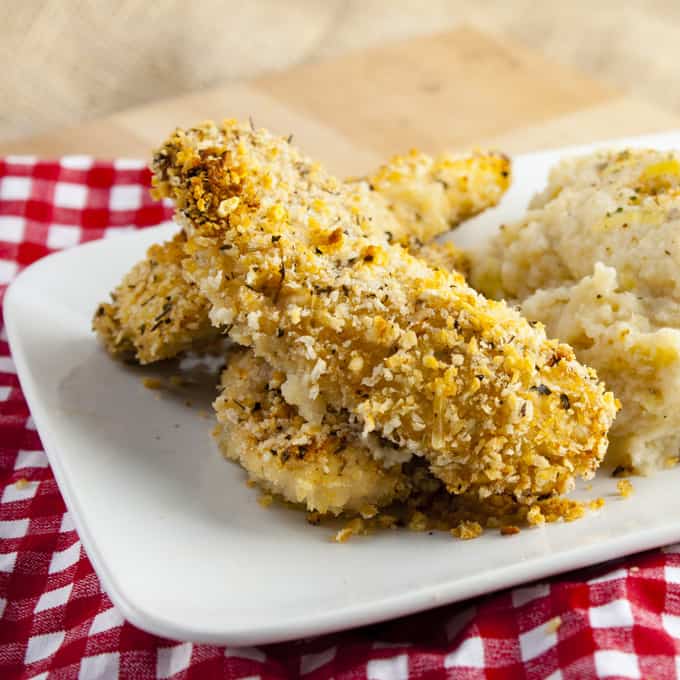 Crispy Baked Buttermilk Chicken Fingers Recipe