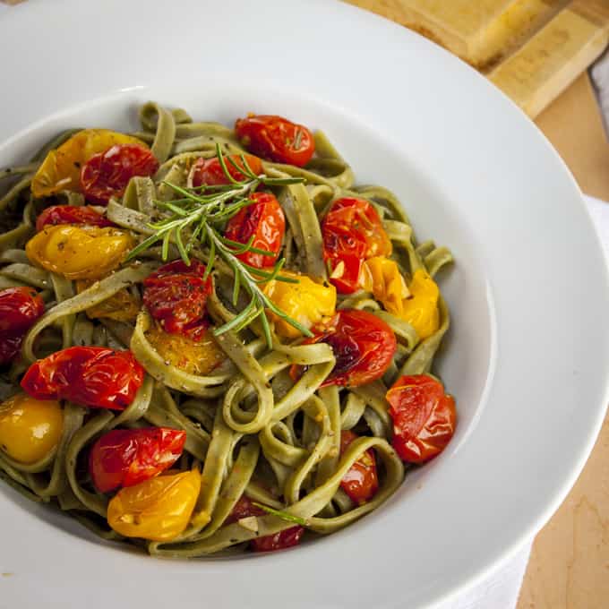 Roasted Tomato and Rosemary Pasta