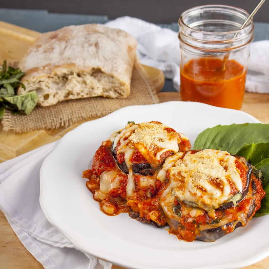 Baked Eggplant Parmesan Stacks Recipe