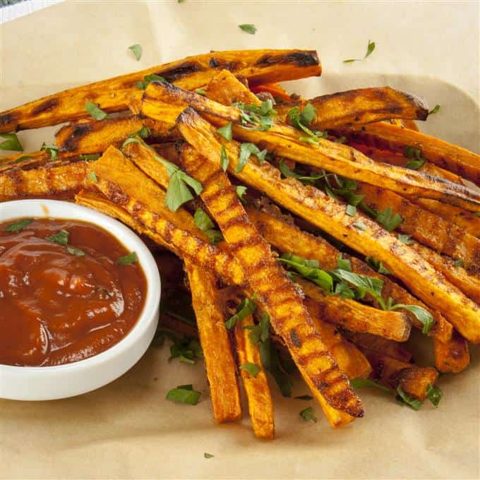 Recipe for Crispy Baked Sweet Potato Fries