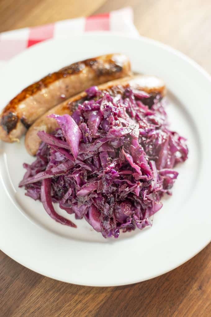 Braised Red Cabbage with Apple Cider Vinegar - Home Sweet Jones