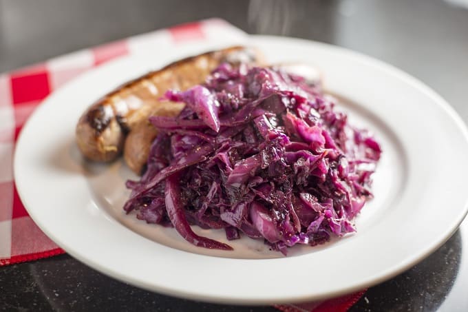 Braised Red Cabbage with Apple Cider Vinegar