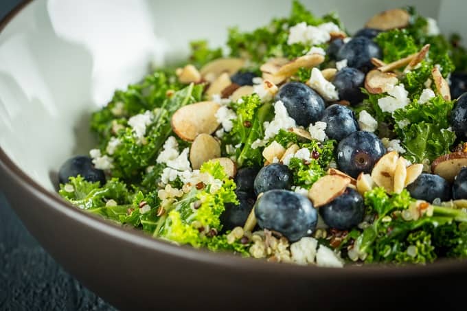 Blueberry, Kale and Quinoa Salad