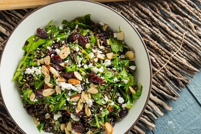 Wild Rice, Sour Cherry and Arugula Salad