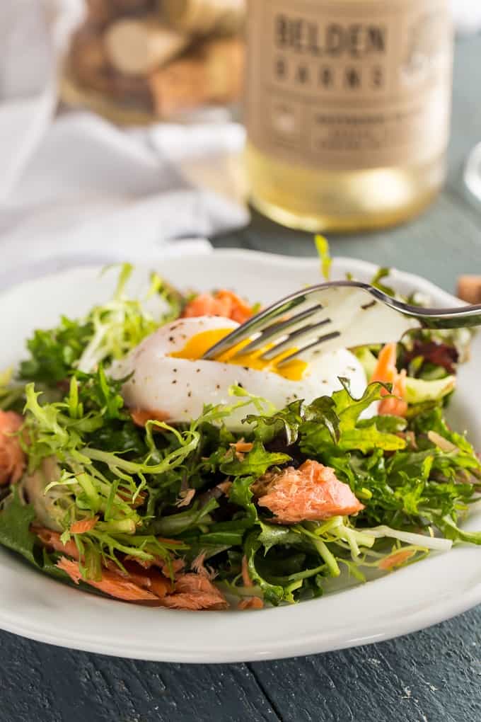 Salmon Salade Lyonnaise