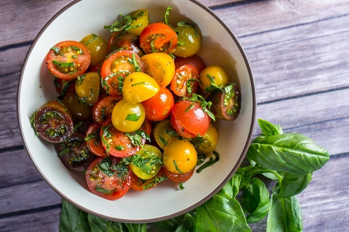 Simple Heirloom Tomato Salad